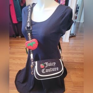 NWT Juicy Couture Sweet NJersey  Apple Strawberry Satchel/Crossbody Bag